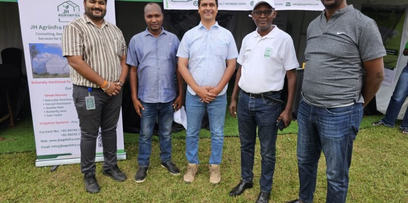 JH Agriinfra experts interacting with farmers at the Rwanda AgriShow event