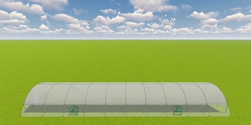 Single Span Poly Tunnel Hoop House for protected cultivation by JH Agriinfra