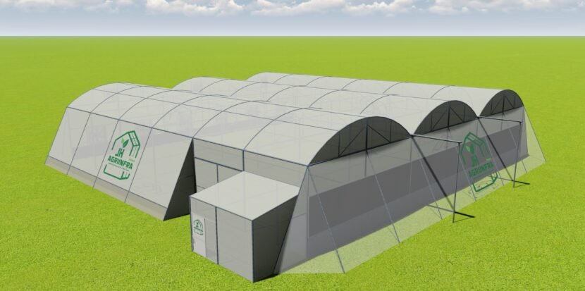 Climate-Controlled Polyhouse by JH Agriinfra – Advanced Protected Farming Structure